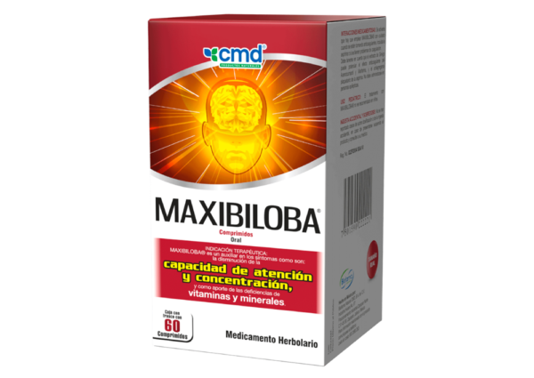 MAXIBILOBA COMP 250MG 40MG 1.5MG C/60