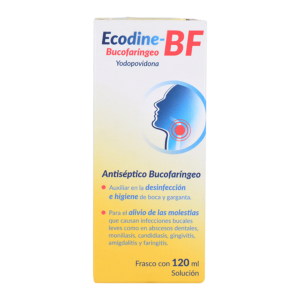 ECODINE-BF ANTISEPTICO BUCOFARINGEO SOLUCION C/120ML
