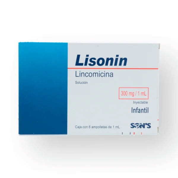 LISONIN SOL INY 300MG 1ML C/6