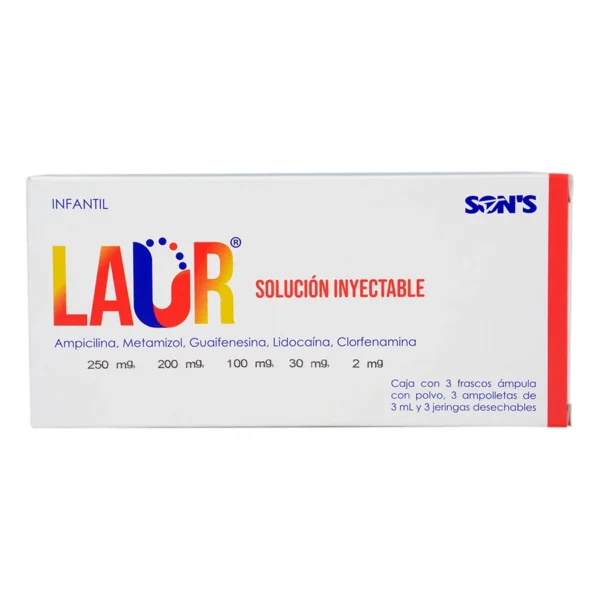 LAUR INF SOL INY 250MG 2MG 100MG 200MG C/3