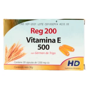 REG 200 VITAMINA E 500 30CAPS