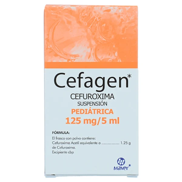 CEFAGEN SUSP PED 125MG C/50ML