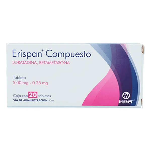 ERISPAN COMPUESTO TAB 5MG 20MG  C/20