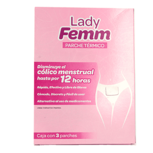 LADY FEMM PARCHE TERMICO CAJA C/3