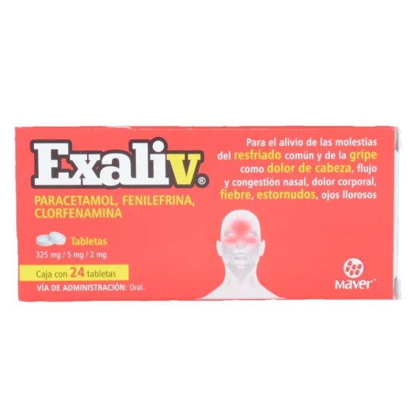 EXALIV TAB 325MG 5MG 2MG C/24