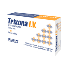 TRIXONA SOL INY IV 1.0G C/1