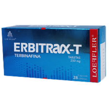 ERBITRAX T TAB 250MG C/28