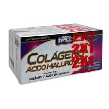 YPENZA COLAGENO ACIDO HIALURONICO 2X1 TAB 500 MG C/60
