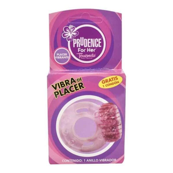 PRUDENCE ANILLO VIBRADOR + 1 PRESERVATIVO GRATIS