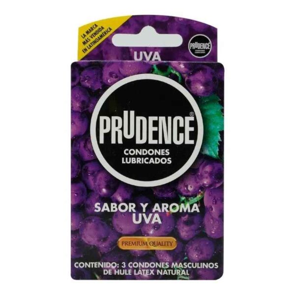 PRESERVATIVOS PRUDENCE AROMA UVA CAJA C/3PZS
