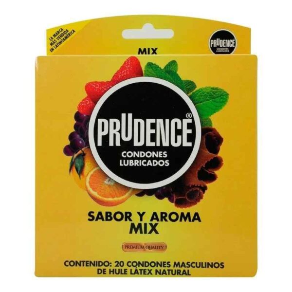 PRESERVATIVO PRUDENCE AROMA MIX CAJA C/20 PZS