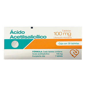 ACIDO ACETILSALICILICO TAB 100MG C/30