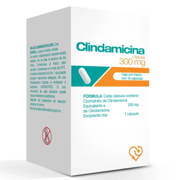 CLINDAMICINA CAPS 300MG C/16