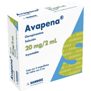 AVAPENA SOL 20MG 2ML C/5 AMP