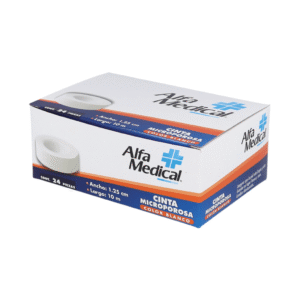 CINTA MICROPOROSA BCA  1.25CMX10M C/24