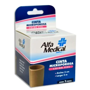 CINTA MICROPOROSA PIEL 5CMX5M C/1