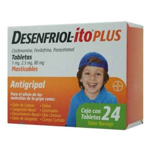 DESENFRIOL-ITO PL TAB MAST 1MG 2.5 C/24