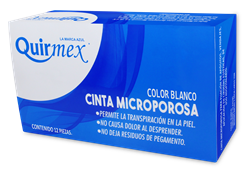 CINTA MICROPOR BLANCA CAJA  C/12 PZAS  2.5CMx10M
