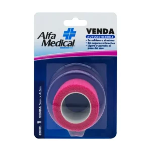 VENDA AUTOADHERENTE ROSA 5CMX4.5MT  C/1