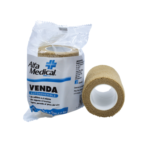 VENDA AUTOADHESIVA  ALFA MEDICAL 7.5CMX4.5M C/U