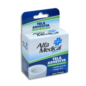 TELA ADHESIVA 2.5CMX5M  C/1