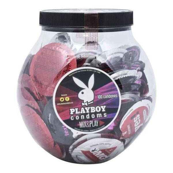VITROLERO DE PRESERVATIVOS PLAYBOY MIX&PLAY C/100PZS