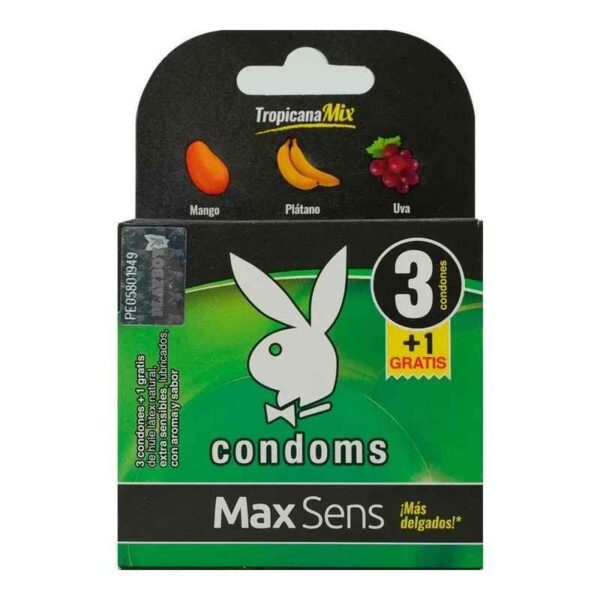 PRESERVATIVO PLAYBOY MAXSEN TROPICAL MIX C/3+1