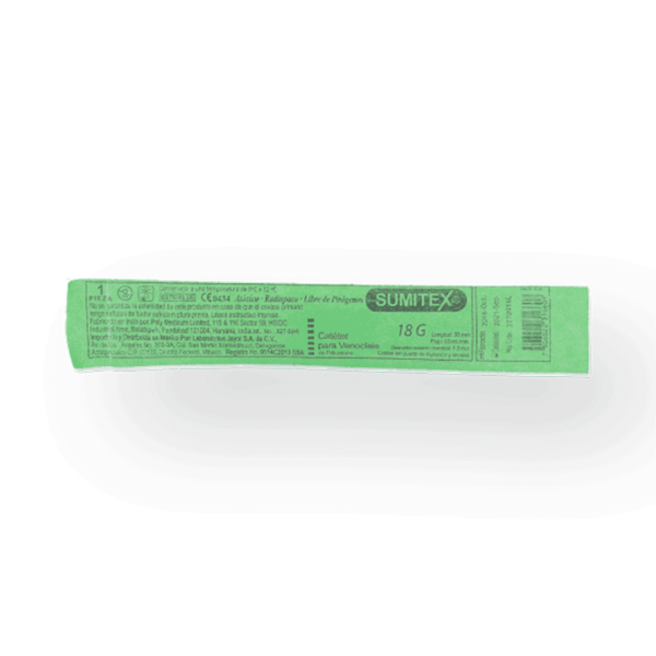 CATETER INTRAVENOSO18GX33MM 1PZA