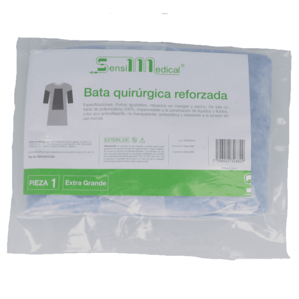 BATA QUIRURGICA REFORSADA ESTÉRIL XG 1PZA