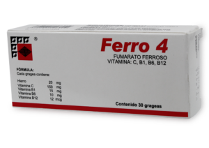 FERRO 4 GRAG 300MG 150MG 50MG 10MG C/30