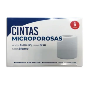 CINTA MICROPOROSA BCA 5CMX10M  C/6