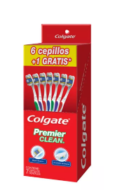 COLGATE CEPILLO DENTAL PREMIER CLEAN CAJA C/6PZS