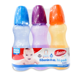 BIBERON 8OZ TRI-PACK 3PZS