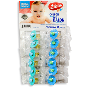 CHUPON CON MIEL BALON 12 PZS