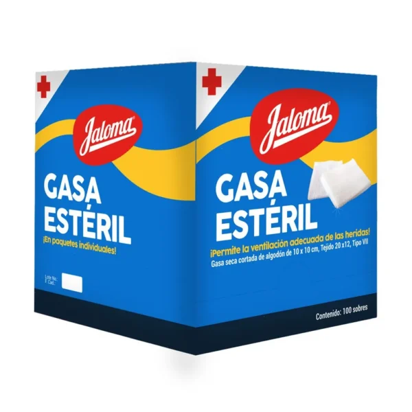 GASA ESTERIL 10X10CM CAJA C/100 PZAS