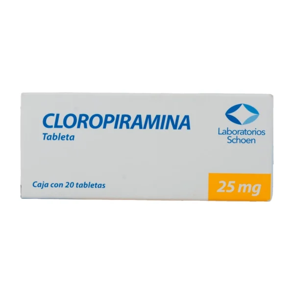 CLOROPIRAMINA TAB 25MG C/20