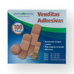 VENDITAS ADHESIVAS DIFERENTES TAMAÑOS CAJA C/100PZS